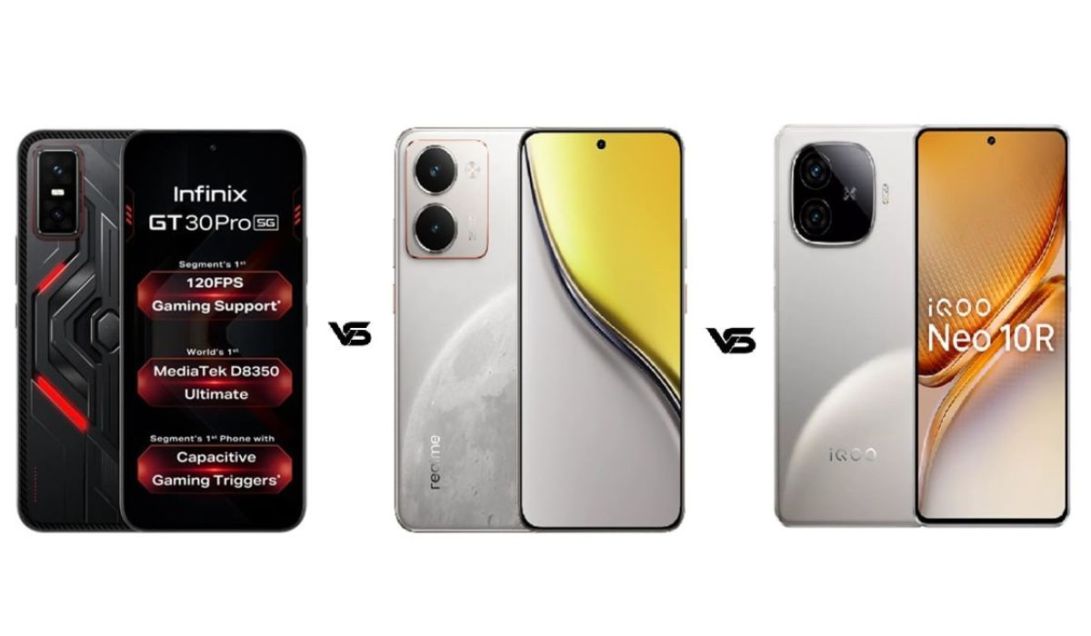 Infinix GT 30 Pro vs iQOO Neo 10R vs Realme P3 Ultra 5G