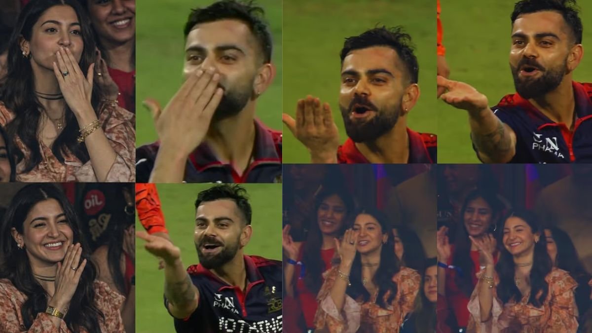 विराट कोहली फ्लाइंग किस ने जीता दिल, RCB जीत के बाद दिखा खास पल